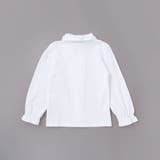 フリル襟ボウタイ付きスムース長袖ブラウス(110~130cm) | BeBe | 詳細画像7