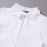 フリル襟ボウタイ付きスムース長袖ブラウス(110~130cm) | BeBe | 詳細画像8