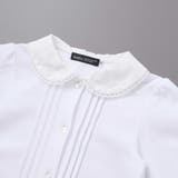 花レース丸襟フロントタックスムース長袖ブラウス(90~140cm) | BeBe | 詳細画像9 