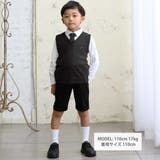 ニットタイ付きスムースストレッチ長袖シャツ(90~140cm) | BeBe | 詳細画像2 