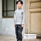 ストレッチウェザーバンドカラー長袖シャツ(110~130cm) | BeBe | 詳細画像2 