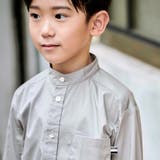 ストレッチウェザーバンドカラー長袖シャツ(110~130cm) | BeBe | 詳細画像4 