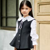 ストレッチウェザー付け襟キャンディスリーブブラウス(90~160cm) | BeBe | 詳細画像7