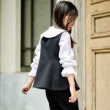 ストレッチウェザー付け襟キャンディスリーブブラウス(90~160cm) | BeBe | 詳細画像8