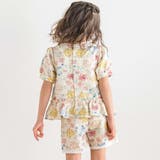 【お揃い】リップルマルシェフラワーパフスリーブブラウス(100~150cm) | BeBe | 詳細画像4 