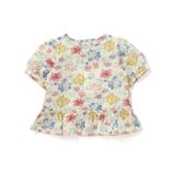 【お揃い】リップルマルシェフラワーパフスリーブブラウス(100~150cm) | BeBe | 詳細画像8 