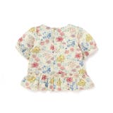 【お揃い】リップルマルシェフラワーパフスリーブブラウス(100~150cm) | BeBe | 詳細画像9 