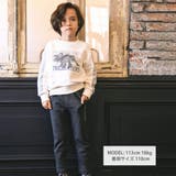 ベア裏毛恐竜標本トレーナー(80~150cm) | BeBe | 詳細画像2 