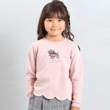 ピンク | テリアプリントスカラップトレーナー(80~150cm) | BeBe