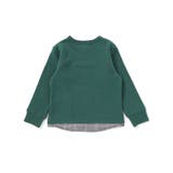 パッチ刺しゅうロゴレイヤード風トレーナー(80~160cm) | BeBe | 詳細画像11 