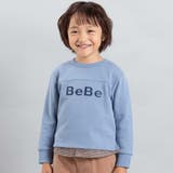 ブルー | パッチ刺しゅうロゴレイヤード風トレーナー(80~160cm) | BeBe