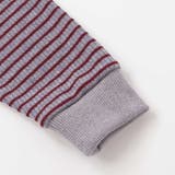 【お揃い】ボーダーリブZIPカラー長袖プルオーバー(90~160cm) | BeBe | 詳細画像16 