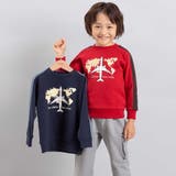 【JALコラボ】飛行機刺しゅう袖切り替えラグラントレーナー(90~130cm) | BeBe | 詳細画像3 