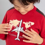 【JALコラボ】飛行機刺しゅう袖切り替えラグラントレーナー(90~130cm) | BeBe | 詳細画像4 