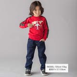 【JALコラボ】飛行機刺しゅう袖切り替えラグラントレーナー(90~130cm) | BeBe | 詳細画像8 