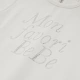 ポンチラインストーンロゴトレーナー(100~160cm) | BeBe | 詳細画像8 