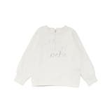 オフホワイト | ポンチラインストーンロゴトレーナー(100~160cm) | BeBe