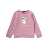 ピンク | マシュマロウラケアニマルパッチ刺しゅうトレーナー(80~150cm) | BeBe