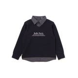 ポンチ×チェックシャツレイヤード風トレーナー(90~160cm) | BeBe | 詳細画像5 