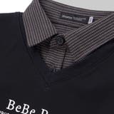 ポンチ×チェックシャツレイヤード風トレーナー(90~160cm) | BeBe | 詳細画像8 