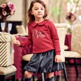 マシュマロウラケラウンドカラーグリッターロゴトレーナー(90~150cm) | BeBe | 詳細画像3