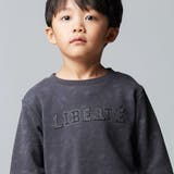 ムラ染めサイドスナップロゴパッチトレーナー(90~160cm) | BeBe | 詳細画像5 