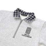 裏起毛チェック切り替えハーフジップトレーナー(90~150cm) | BeBe | 詳細画像12