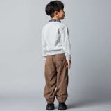 裏起毛チェック切り替えハーフジップトレーナー(90~150cm) | BeBe | 詳細画像5