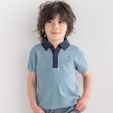 スキッパーカラーカノコ半袖ポロシャツ(100~140cm) | BeBe | 詳細画像1 