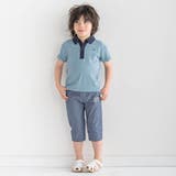 スキッパーカラーカノコ半袖ポロシャツ(100~140cm) | BeBe | 詳細画像3 