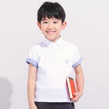 カノコエンブレム刺しゅう半袖ポロシャツ(80~150cm) | BeBe | 詳細画像1 