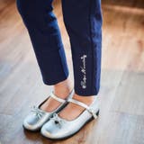 ストレッチツイルロゴ刺しゅうスリムロングパンツ(90~150cm) | BeBe | 詳細画像4 