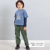 ストレッチツイルカーゴロングパンツ(90~150cm) | BeBe | 詳細画像2 