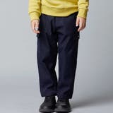 ネイビー | タスランカーゴロングパンツ(90~160cm) | BeBe