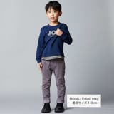 リブレスコールコンパス刺しゅうロングパンツ(80~160cm) | BeBe | 詳細画像2 