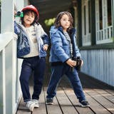 デニムムートン裏ファーストレートロングパンツ(80~160cm) | BeBe | 詳細画像3