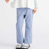 ストレッチツイルリボン刺しゅうフレアロングパンツ(90~160cm) | BeBe | 詳細画像3 