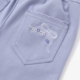 ストレッチツイルリボン刺しゅうフレアロングパンツ(90~160cm) | BeBe | 詳細画像9 