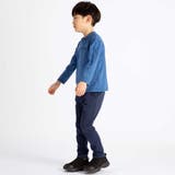 ストレッチツイルロゴ刺しゅうストレートロングパンツ(90~160cm) | BeBe | 詳細画像4 