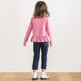 【抗菌防臭】ミラノリブリボン付き8分丈クロップドパンツ(90~130cm) | BeBe | 詳細画像3 