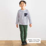 【抗菌防臭】ミラノリブポイントロゴ9分丈ロングパンツ(90~130cm) | BeBe | 詳細画像5 