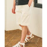 ピケ ストレッチ センタープレス ハーフ パンツ (90~150cm) | BeBe | 詳細画像1