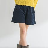 シャツコールくるみボタンショートパンツ(90~150cm) | BeBe | 詳細画像1 