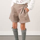 ベージュ | モールスキンくるみボタンキュロット(90~150cm) | BeBe