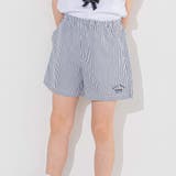 ブラック系 | 【お揃い】ストライプショートパンツ(90~160cm) | BeBe