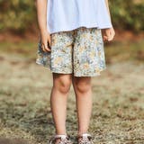 グレー系 | 【DEVEAUX】水彩風花柄キュロットパンツ(90~150cm) | BeBe