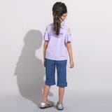 ピケストレッチフラワーモチーフサブリナパンツ(90~160cm) | BeBe | 詳細画像3 