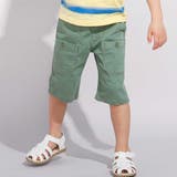 グリーン | ストレッチツイルレイヤーポケットハーフパンツ(90~160cm) | BeBe