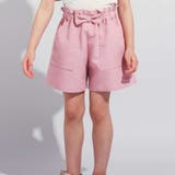 【WEB限定】ツイルストレッチウエストリボンショートパンツ(100~140cm) | BeBe | 詳細画像1 