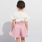 【WEB限定】ツイルストレッチウエストリボンショートパンツ(100~140cm) | BeBe | 詳細画像3 